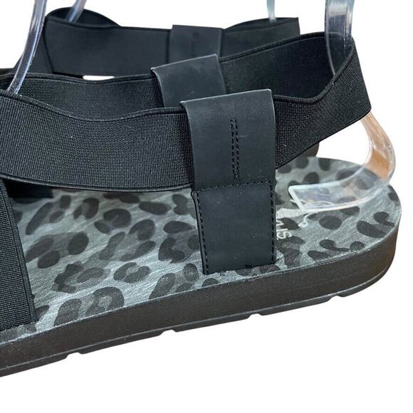 Corkys Womens Thrive Strappy Black Open Toe Sandals Flats Casual Shoes sz 9 - Picture 9 of 16